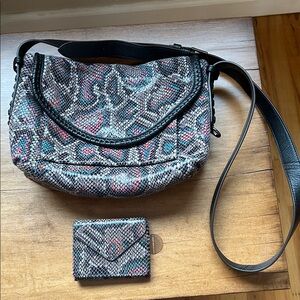 Aimee Kestenberg snakeskin purse and wallet